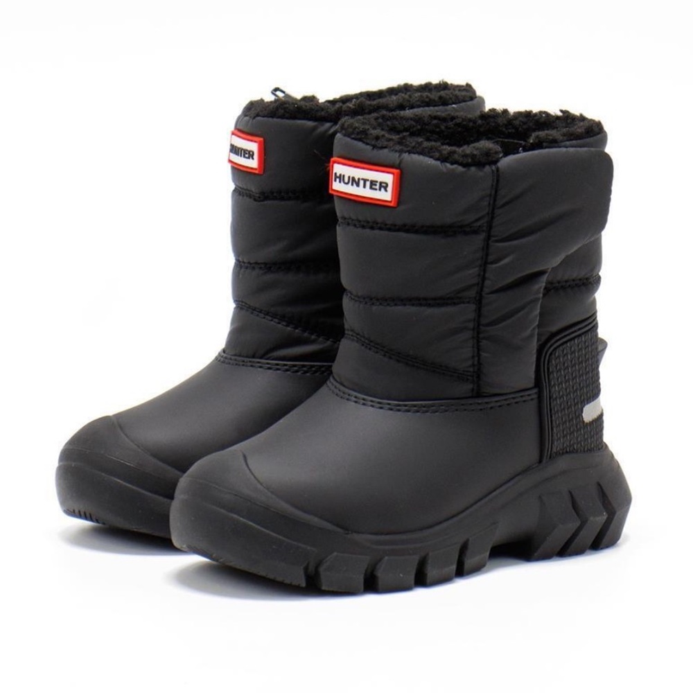 Hunter Black Kids Insulated Winter Boots